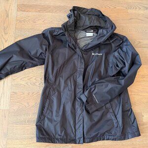 Black Columbia Omni Tech rain jacket